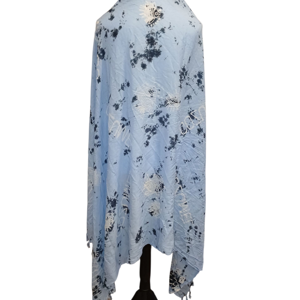 Chic Blue and Black Women's Wrap